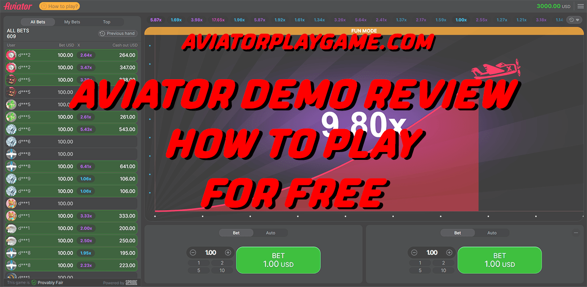 Aviator Demo Review - How to Play for Free