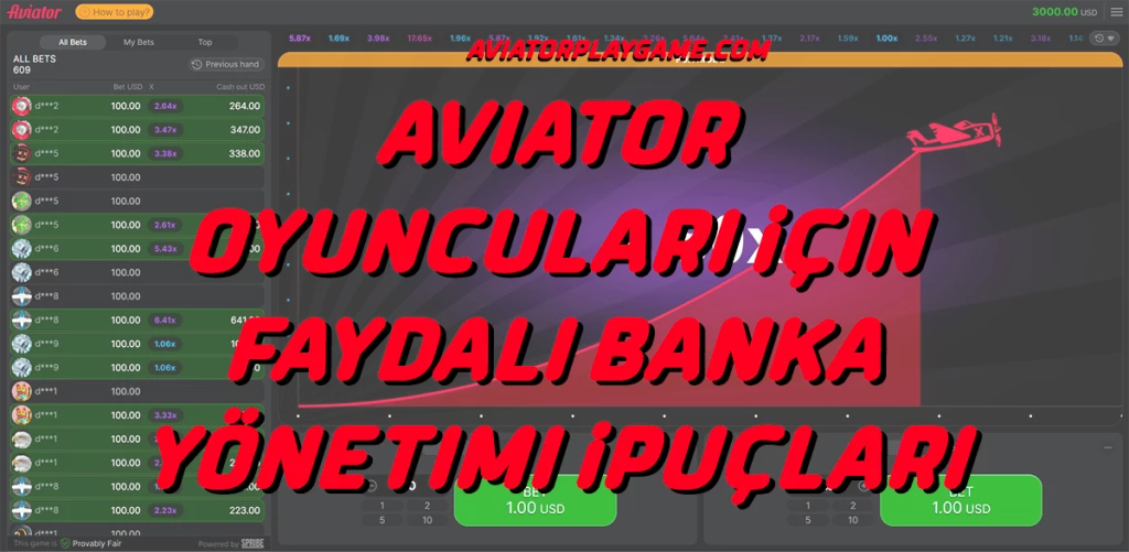 Aviator Oyuncuları İçin Faydalı Banka Yönetimi İpuçları