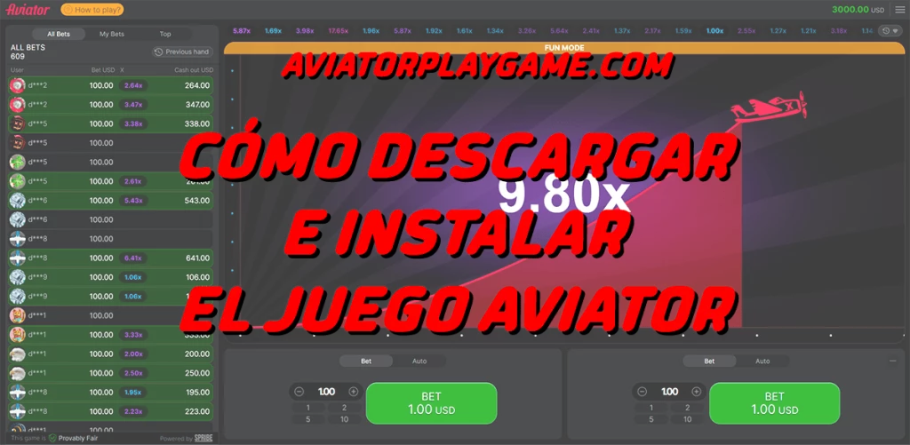 Cómo descargar e instalar el juego Aviator