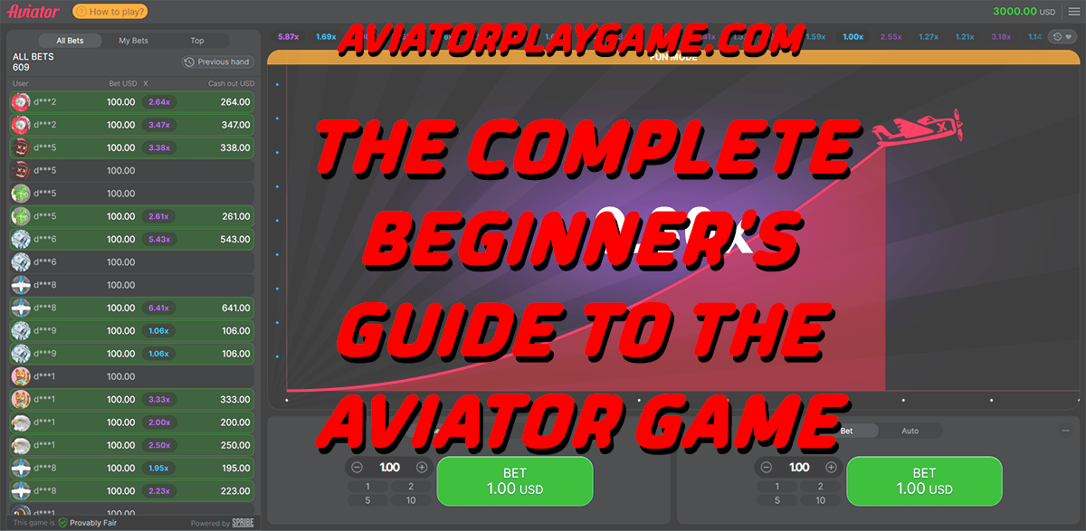 The Complete Beginner's Guide to the Aviator Game