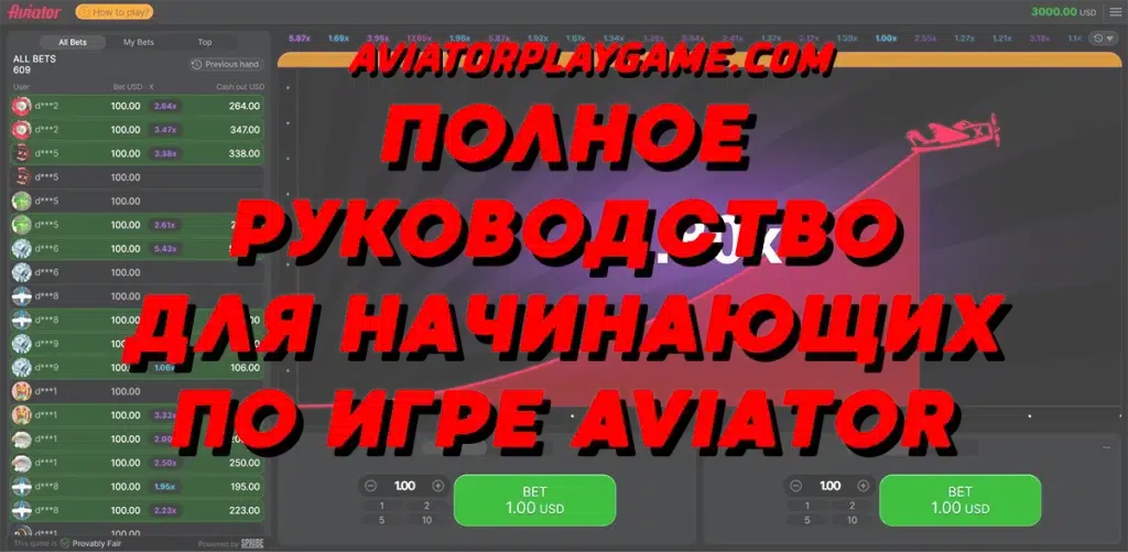 Полное руководство для начинающих по игре Aviator